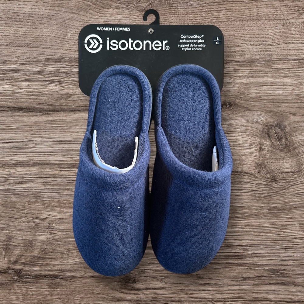 New Isotoner Blue Slippers